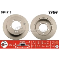 Тормозной диск TRW 1524442 3322937950904 VD8 ZTXB df4913