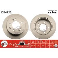 Тормозной диск TRW df4923 X7N4XJ B 3322937950997 1524450
