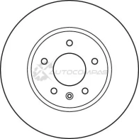 Тормозной диск TRW 1524454 df4928s 3322937951048 4HVO O0 - Изображение 2