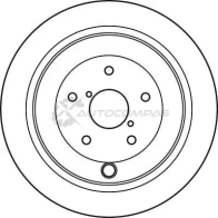 Тормозной диск TRW 3322937951055 df4929 1524455 V C669T - Изображение 2