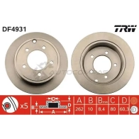 Тормозной диск TRW PT OYI 1524457 df4931 3322937951079