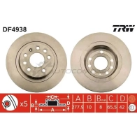 Тормозной диск TRW 3322937951147 1524462 HXL32 U df4938