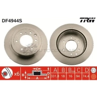 Тормозной диск TRW df4944s XSE KA 3322937951208 1524466