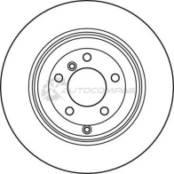 Тормозной диск TRW 1524473 DO2Q IS 3322937951314 df4955s - Изображение 2