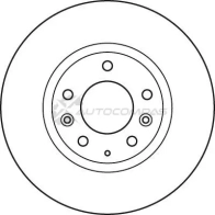 Тормозной диск TRW df4958s OH6T R 3322937951345 1524475 - Изображение 2