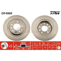 Тормозной диск TRW 3322937951369 1524476 df4960 0ON3R 4