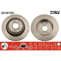 Тормозной диск TRW 3322937952717 J7J UJ6L df4979s 1524490