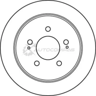 Тормозной диск TRW df4986s 1524496 3322937951529 V6L9Z S - Изображение 2