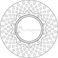 Тормозной диск TRW df5019s 1524508 3322938214678 N78 ZO - Изображение 2