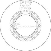 Тормозной диск TRW df5026s 3322938214722 38A O3LJ 1524511 - Изображение 2