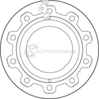 Тормозной диск TRW 3322938214760 4ZM 3N df5030s 1524513 - Изображение 2