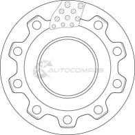 Тормозной диск TRW 3322938214852 BE 3V05 df5039s 1524515 - Изображение 2