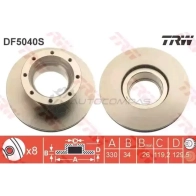 Тормозной диск TRW R XDX6O 1524516 df5040s 3322938214869