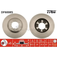 Тормозной диск TRW PAQ 6M df6008s 3322937967421 1524534