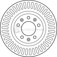 Тормозной диск TRW df6020s 1524543 3322937967544 GPT HOO2 - Изображение 2