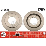 Тормозной диск TRW 1524546 3322937971947 BG3XFS N df6023