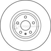 Тормозной диск TRW 1524568 3322937991372 S IQD2JP df6051 - Изображение 2