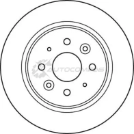 Тормозной диск TRW 1524571 UG0CP2 V 3322937991419 df6055 - Изображение 2