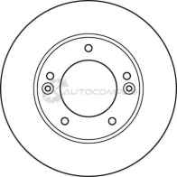 Тормозной диск TRW T0KZ H 3322937991938 df6081s 1524584 - Изображение 2