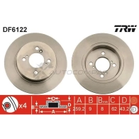 Тормозной диск TRW 46U NCBD Suzuki Swift (FZ, NZ) 3 Хэтчбек 1.3 DDiS (AZG 413D) 75 л.с. 2010 – наст. время 3322938088026 df6122