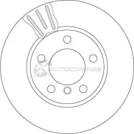 Тормозной диск TRW 1524607 df6136 V7 0DO 3322938148829 - Изображение 2