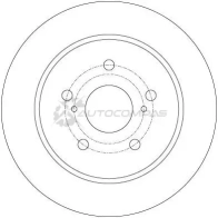 Тормозной диск TRW 1524620 22YCVL S df6173 3322938159986 - Изображение 2