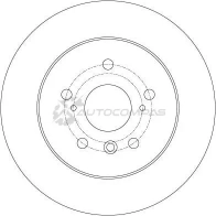 Тормозной диск TRW 160SP C 3322938160012 df6176 1524623 - Изображение 2