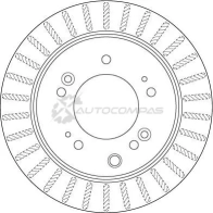 Тормозной диск TRW 3322938193737 df6191s 1524635 7M PH4 - Изображение 2
