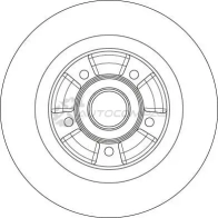 Тормозной диск TRW MG1K WBD 1524641 df6201bs 3322938153243 - Изображение 2
