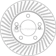 Тормозной диск TRW 1D Z2II 3322938163228 df6205 1524644 - Изображение 2
