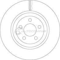 Тормозной диск TRW 1524663 F5YS11 F df6244s 3322938186142 - Изображение 2