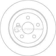 Тормозной диск TRW 3322938164003 df6282 G5 YC3K 1524685 - Изображение 2