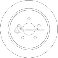Тормозной диск TRW 3322938164089 HIR1 EFV 1524687 df6290 - Изображение 2