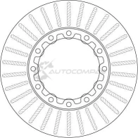 Тормозной диск TRW df6307s GW6 AZ 3322938184049 1524694 - Изображение 2