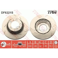 Тормозной диск TRW df6321s 3322938295738 1524703 91 JGYV - Изображение 2