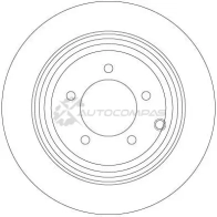Тормозной диск TRW df6326 E23W CZ 1524706 3322938168476 - Изображение 2
