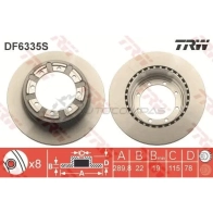 Тормозной диск TRW 3322938168568 df6335s CX2IK B 1524712 - Изображение 3