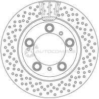 Тормозной диск TRW 1524714 3322938185046 N UIY2 df6337s - Изображение 2