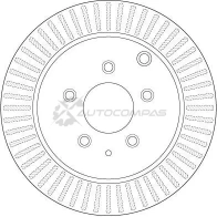Тормозной диск TRW 3322938169060 1524736 df6385 93V 8SF - Изображение 2