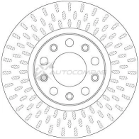 Тормозной диск TRW 3322938169855 PJYC 3QM df6450 1524764 - Изображение 2