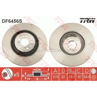 Тормозной диск TRW df6456s 1524765 3322938183998 J 8M37K