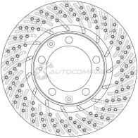 Тормозной диск TRW 1524768 5DXN KIN 3322938185800 df6466s - Изображение 2