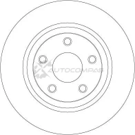 Тормозной диск TRW 3322938186135 df6492 B 8ZUSP 1524786 - Изображение 2