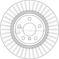 Тормозной диск TRW df6512s 1524799 3322938210779 5J SLIH9 - Изображение 2