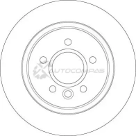 Тормозной диск TRW 3322938265274 CZK 5Q7 1524811 df6535 - Изображение 2