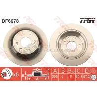 Тормозной диск TRW 1524862 3322938271497 df6678 3JPV M1
