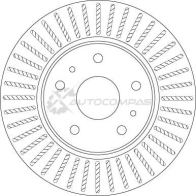 Тормозной диск TRW 3322938271862 R 2JQCT 1524865 df6684 - Изображение 2