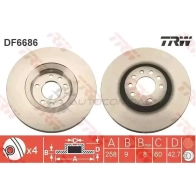 Тормозной диск TRW 1524867 G4F XYT df6686 3322938271886