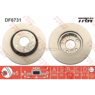 Тормозной диск TRW 3322938289188 df6731 X1 KJH6 1524881 - Изображение 2