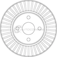Тормозной диск TRW 1524920 3322937395972 df7127 VCQ ZSZ - Изображение 2